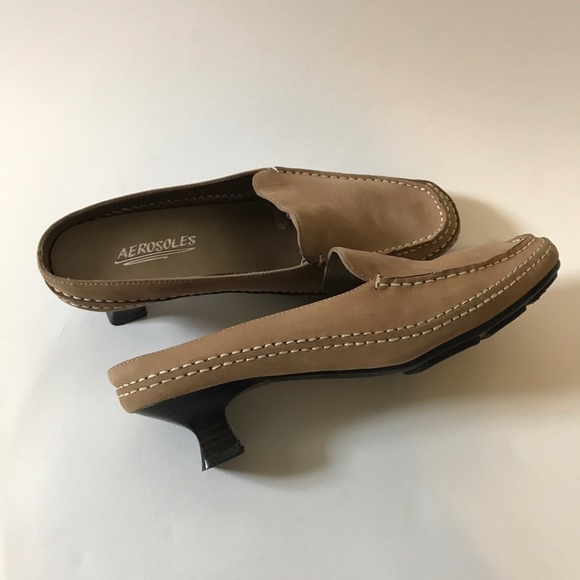 Aerosoles Two Stitchy slip-on suede kitten heels - Picture 6 of 8